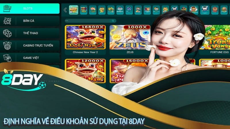 Điều khoản sử dụng về đăng ký tài khoản cá cược 8DAY